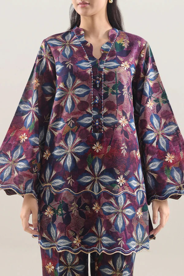 Saya Premium Khaddar 2-Piece Suit – Printed Khaddar Shirt & Trouser (V-1 Collection)